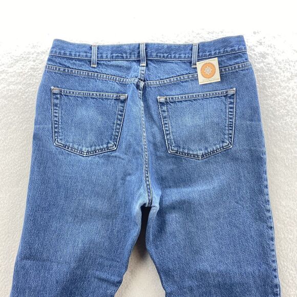 VTG Gap Jeans Men's 38x30 Blue Relaxed Fit Distressed Medium Wash Denim USA Y2K - Picture 7 of 15